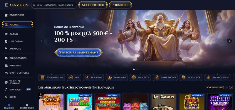 Cazeus login à France Cazeus login à France